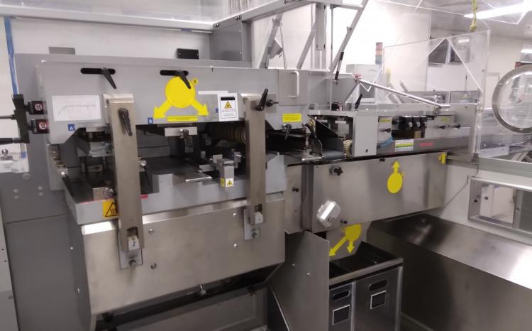 Blister line for blister Alu/Alu Uhlmann 1030 with cartoner Uhlmann C130