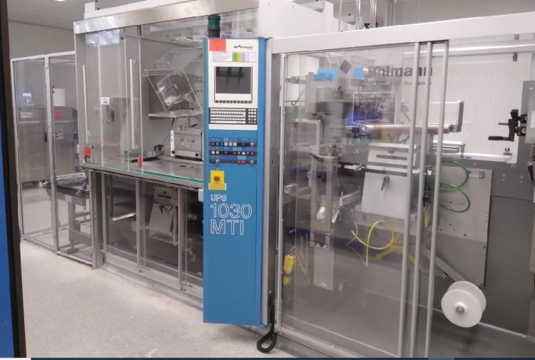 Blister line for blister Alu/Alu Uhlmann 1030 with cartoner Uhlmann C130