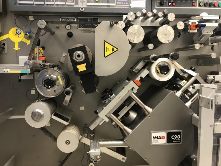 Blister line for blisters PVC/Aclar IMA C90