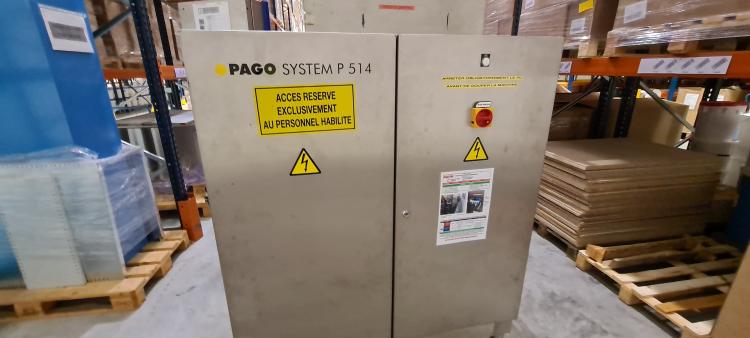 Top labelling machine Pago with Zebra head